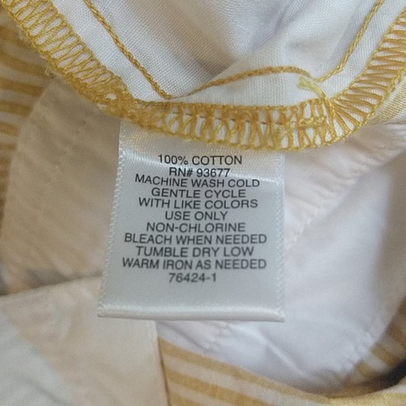 Liz Claiborne Paperbag Tie Waist Cotton Shorts 14 - Picture 8 of 11